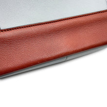 Load image into Gallery viewer, CELINE Frame Shoulder Bag Light Blue/Brown180263 Leather
