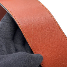 Load image into Gallery viewer, CELINE Frame Shoulder Bag Light Blue/Brown180263 Leather
