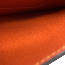 Load image into Gallery viewer, CELINE Frame Shoulder Bag Light Blue/Brown180263 Leather
