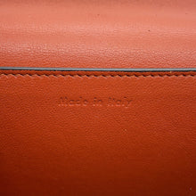 Load image into Gallery viewer, CELINE Frame Shoulder Bag Light Blue/Brown180263 Leather
