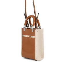 Load image into Gallery viewer, FENDI Sunshine shopper Brown/Ivory8BS051 Canvas Size Mini
