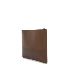将图像加载到图库查看器中，CELINE Clutch Bag Brown Leather
