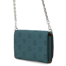 Load image into Gallery viewer, MCM Visetos Shoulder Wallet BlueMXEBAKM01JY001 Leather

