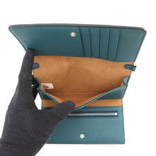Load image into Gallery viewer, MCM Visetos Shoulder Wallet BlueMXEBAKM01JY001 Leather
