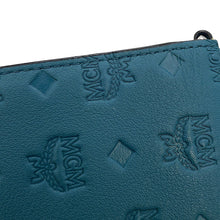 Load image into Gallery viewer, MCM Visetos Shoulder Wallet BlueMXEBAKM01JY001 Leather
