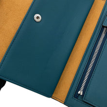 Load image into Gallery viewer, MCM Visetos Shoulder Wallet BlueMXEBAKM01JY001 Leather
