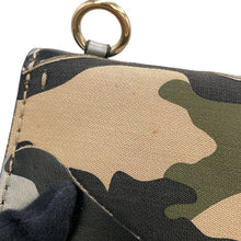 Load image into Gallery viewer, Valentino Garavani Glam Rock Camouflage Chainshoulder Bag Silver/Beige/Green Canvas Leather
