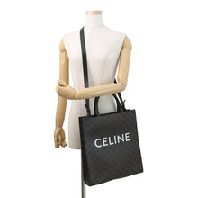 Load image into Gallery viewer, CELINE Vertical Cabas Brown/Black194432 PVC Leather Size Medium
