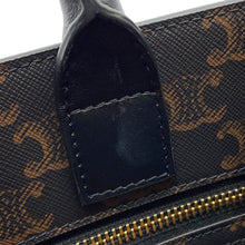 将图像加载到图库查看器中，CELINE Vertical Cabas Brown/Black194432 PVC Leather Size Medium
