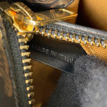 将图像加载到图库查看器中，CELINE Vertical Cabas Brown/Black194432 PVC Leather Size Medium
