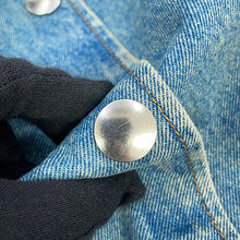 将图像加载到图库查看器中，PRADA Oversized distressed organic denim shirt Size 36 Mid blueGFC036 Denim
