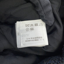 Load image into Gallery viewer, CHANEL Tweed Double-Breasted Coat Size 34 Black/NavyP64017 Cotton49% Polyamide31% Acryl20%
