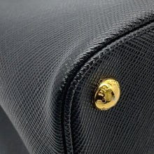 Load image into Gallery viewer, PRADA Doublé Handbag Black1BG775 Saffiano Leather Size Small
