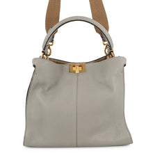 将图像加载到图库查看器中，FENDI Peekaboo X-Lite Gray8BN310 Calf Leather Size regular
