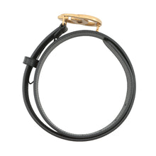 将图像加载到图库查看器中，GUCCI Double G Belt Size 70 Black414516 Leather
