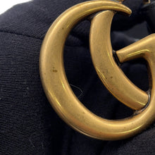 将图像加载到图库查看器中，GUCCI Double G Belt Size 70 Black414516 Leather
