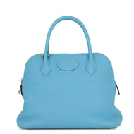 HERMES Bolide Bleu du Nord Taurillon Clemence Size 31