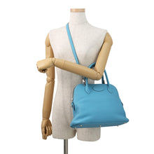 Load image into Gallery viewer, HERMES Bolide Bleu du Nord Taurillon Clemence Size 31
