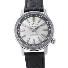 Load image into Gallery viewer, SEIKO Sportsmatic Silver Wave W37mm Stainless Steel Leather Silver Dial69799
