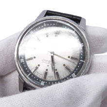 Load image into Gallery viewer, SEIKO Sportsmatic Silver Wave W37mm Stainless Steel Leather Silver Dial69799
