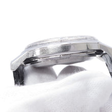 Load image into Gallery viewer, SEIKO Sportsmatic Silver Wave W37mm Stainless Steel Leather Silver Dial69799
