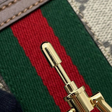 Load image into Gallery viewer, GUCCI Jackie 1961 Chain Wallet Beige/Brown652681 GG Supreme/Leather
