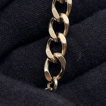 将图像加载到图库查看器中，CHANEL Matelasse bag motif necklace Champagne Gold/BlackAB6136 Gold Plated Leather
