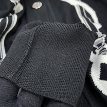 将图像加载到图库查看器中，HERMES Long-sleeved cardigan, Félonerie motif Size 36 BlackH6E2740D Wool 100%
