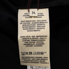 Load image into Gallery viewer, HERMES Maxi T-shirt Cartouche Size 34 BlackH6E4620DC Cotton100%
