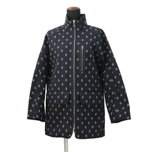 Load image into Gallery viewer, HERMES Short coat, reversible, Chaine d'Ancre print Size 34 Blue Marine Cotton98% Polyurethane2% Polyester100%
