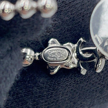 将图像加载到图库查看器中，CHANEL CC Logo Hoop Earrings Metal Rhinestone
