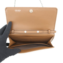Load image into Gallery viewer, PRADA Chain wallet Camel1MT440 Saffiano Leather
