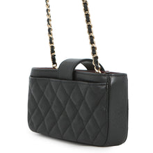 将图像加载到图库查看器中，CHANEL Shoulder Smartphone Case BlackAP2916 Caviar Leather
