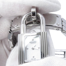 Load image into Gallery viewer, HERMES Kelly Watch Mini W16mm Stainless Steel Sparkling White Lacquer DialKE4.110
