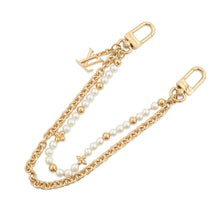 Load image into Gallery viewer, LOUIS VUITTON Bag Charm Pearl River GoldM02608 Gold Plated Faux Pearl
