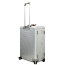 Load image into Gallery viewer, GUCCI Porter Cabin Trolley FRM Suitcase Silver801875 Aluminum GG Supreme Size Medium
