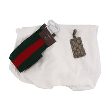 Load image into Gallery viewer, GUCCI Porter Cabin Trolley FRM Suitcase Silver801875 Aluminum GG Supreme Size Medium
