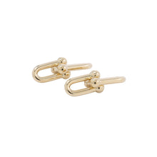 将图像加载到图库查看器中，TIFFANY&amp;Co. Hardware Link Earrings Size Medium73584531 18K Yellow Gold
