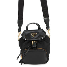 Load image into Gallery viewer, PRADA Re-Nylon 2way Backpack Black1BZ075 Nylon Leather

