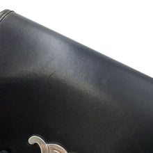 Load image into Gallery viewer, CELINE Triomphe Busas Shoulder Bag Black114453 Leather Size Medium
