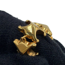 Load image into Gallery viewer, CELINE Triomphe Studded Long Earrings461FC6BRA.35OR Gold Plated
