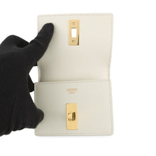 Load image into Gallery viewer, CELINE Card holder with flap, 16 sachets WhiteCotton10M473GCG.00WC Calf Leather
