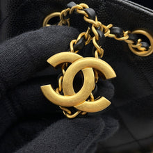 将图像加载到图库查看器中，CHANEL CHANEL25 ChainShoulder Bag BlackAS5631 Caviar Leather Size Mini
