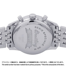 将图像加载到图库查看器中，BREITLING Navitimer premier W36mm Stainless Steel Silver DialA403G58NP
