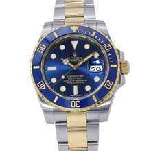 将图像加载到图库查看器中，ROLEX Submariner Date W40mm Stainless Steel K18YG Blue Dial116613LB
