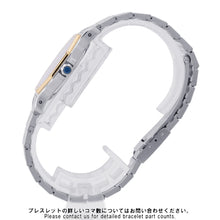 将图像加载到图库查看器中，CARTIER Santos Octagon LM W30mm Stainless Steel K18YG White DialW2001583
