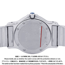 将图像加载到图库查看器中，CARTIER Santos Octagon LM W30mm Stainless Steel K18YG White DialW2001583
