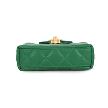 Load image into Gallery viewer, CHANEL Matelasse Mini Kelly ChainClutch GreenAP3435 Leather Size 4.7"
