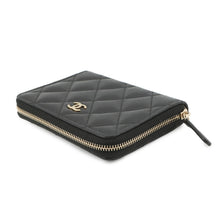 Load image into Gallery viewer, CHANEL Matelasse CC Logo Small Wallet BlackAP4652-B10583-C3906 Caviar Leather
