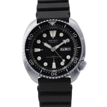 将图像加载到图库查看器中，SEIKO 150m Diver 3rd Model (Early Model) W44mm Stainless Steel Rubber Black Dial6306-7000
